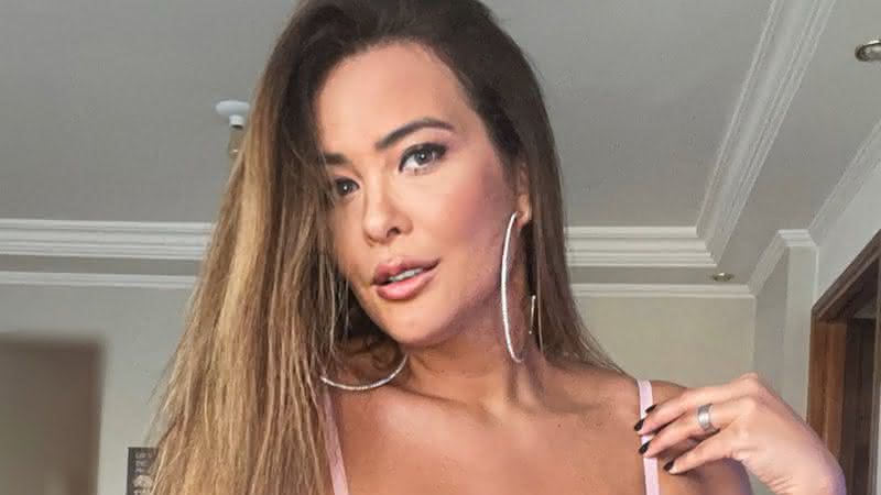 Geisy Arruda usa lingerie cavadíssima e quase mostra demais - Instagram