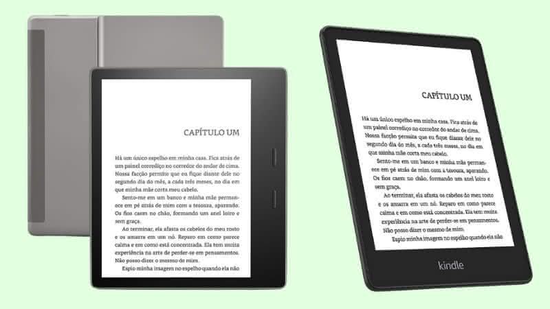 Confira os diferentes modelos de Kindle e escolha seu favorito - Reprodução/Amazon