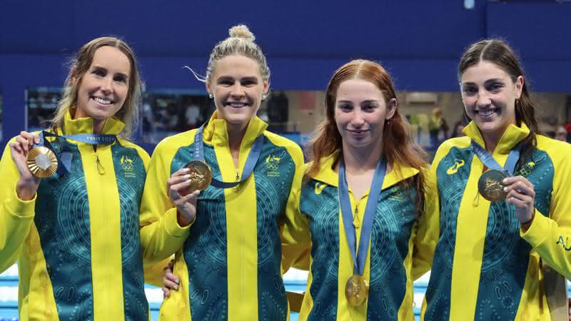 Equipe australiana conquistou a medalha de ouro - Reprodução/Instagram