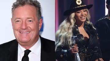 O jornalista Piers Morgan e a cantora Beyoncé - Getty Imagens