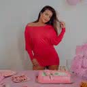 Geisy Arruda celebrando o aniversário do vestido - Reprodução / CG Comunicação