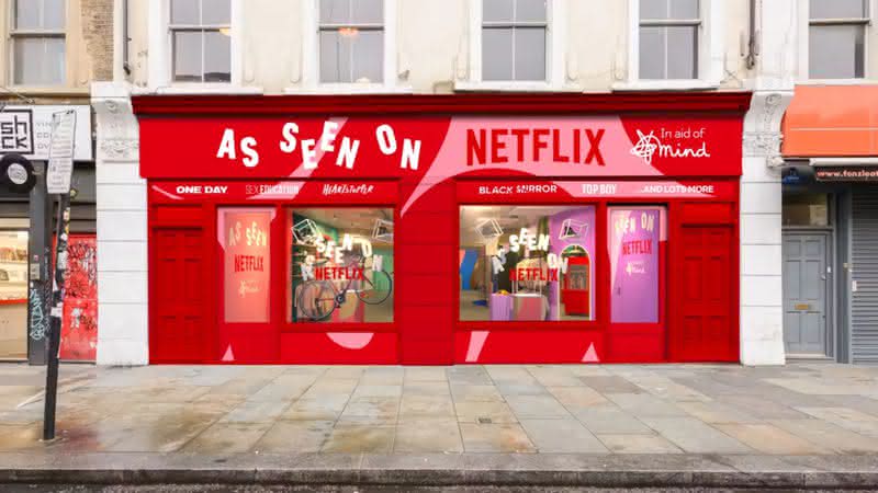 Loja provisória da Netflix na Inglaterra - Divulgação / Netflix