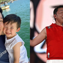 Pyonge Lee e filho e cantor Psy - Reprodução/Instagram - @pyonglee e gettyimages