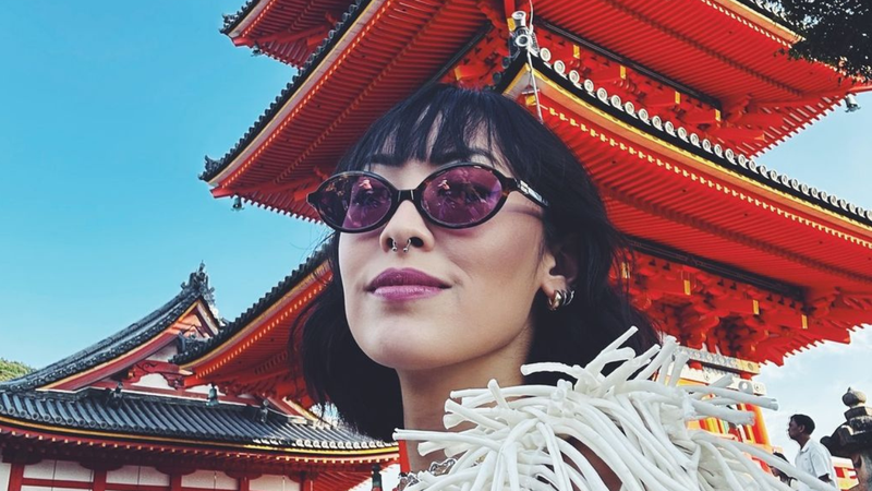 A atriz Ana Hikari em viagem ao Japão - Reprodução/Instagram - @_anahikari