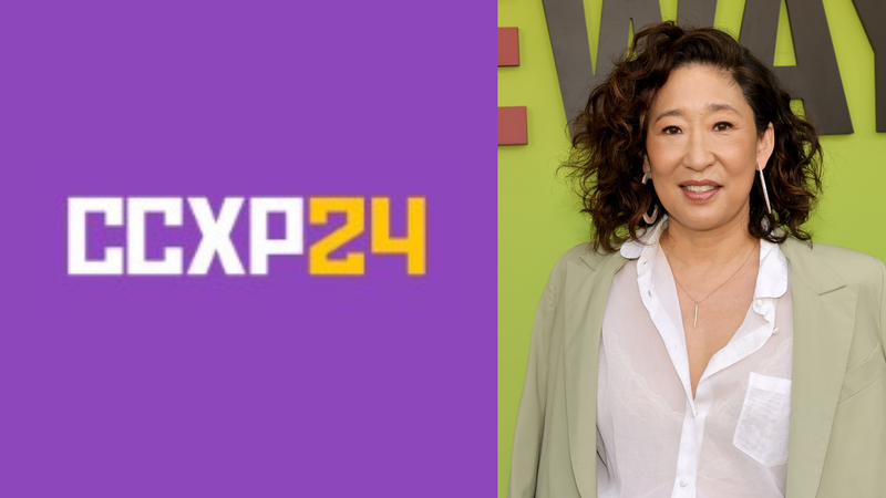 Logo da Comic Con Experience 24 e atriz Sandra Oh - Reprodução/Instagram - @iamsandraohinsta e @ccxpoficial