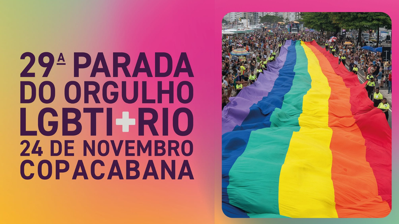 Divulgação da 29ª Parada LGBT - Reprodução/Instagram - @paradalgbtirio