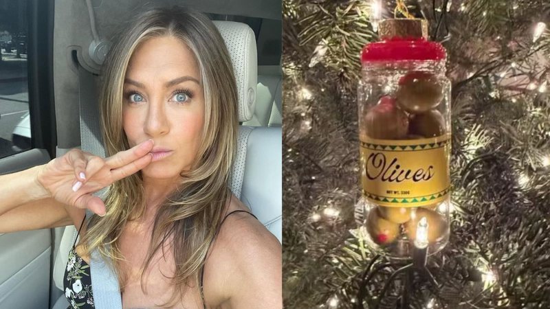 A atriz Jennifer Aniston e suas azeitonas - Reprodução / Instagram