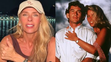 A apresentadora Adriane Galisteu no Instagram e com Ayrton Senna - Reprodução / Instagram