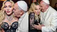 Imagens feitas por IA de Madonna com o Papa Francisco - Reprodução / Instagram