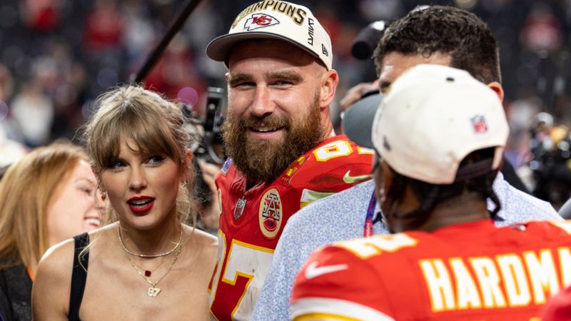 Taylor Swift e Travis Kelce - Getty Imagens