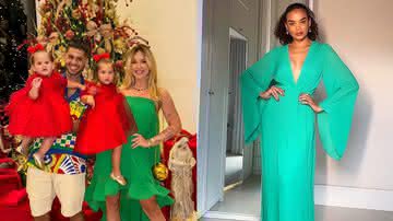 Virginia e Lucy Ramos no último Natal usando verde - Reprodução / Instagram