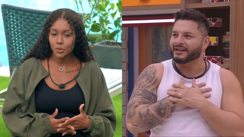 Giovanna e Marcelo no BBB 25 - Reprodução / TV Globo