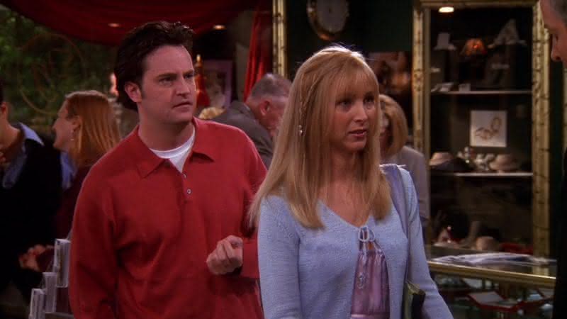 Matthew Perry e Lisa Kudrow em 'Friends' - Divulgação / NBC