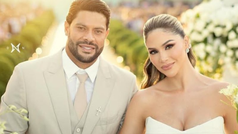 Hulk e Camila Ângelo no casamento - Reprodução / Instagram