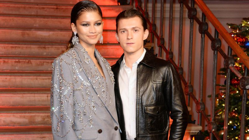 A atriz Zendaya e o ator Tom Holland - Getty Imagens