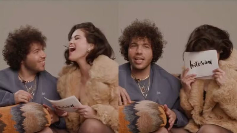 Benny Blanco e Selena Gomez em entrevista - Reprodução / Instagram