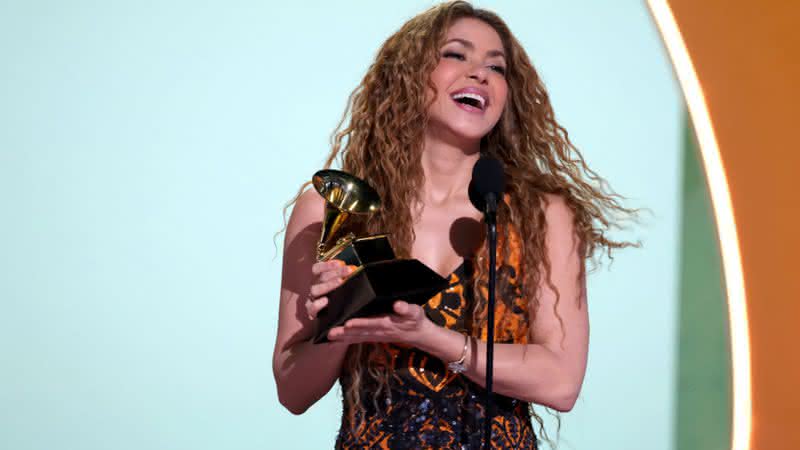 A cantora Shakira no Grammy - Getty Imagens