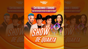 Show de Quarta com Chitãozinho, Xororó, Sandy e Junior - Divulgação/TV Globo