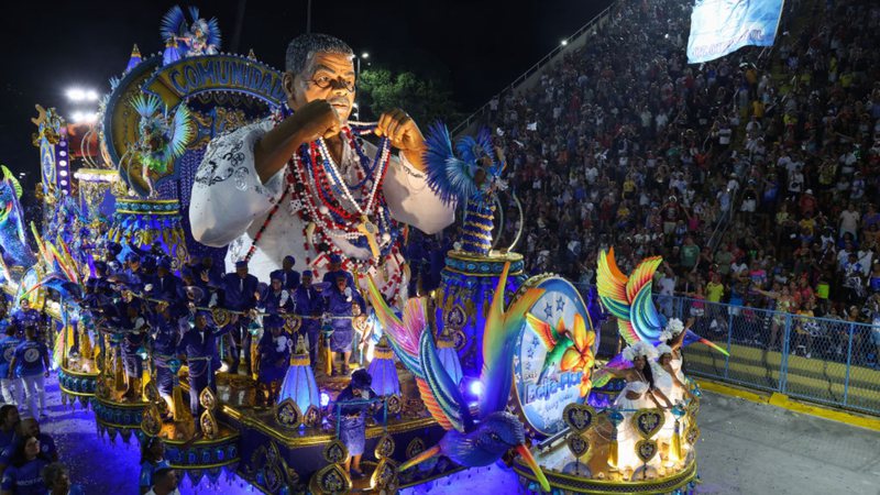 A Beija-Flor homenageou Laíla no enredo campeão - Getty Imagens