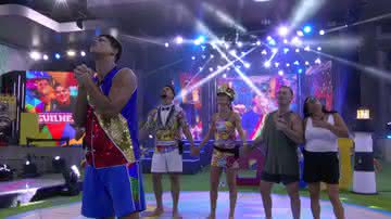 A festa do líder Guilherme rendeu picuinhas - Reprodução / TV Globo