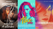 Posters dos filmes "Manhãs de Setembro", "Alice Júnior" e "Uma Mulher Fantástica" - Divulgação