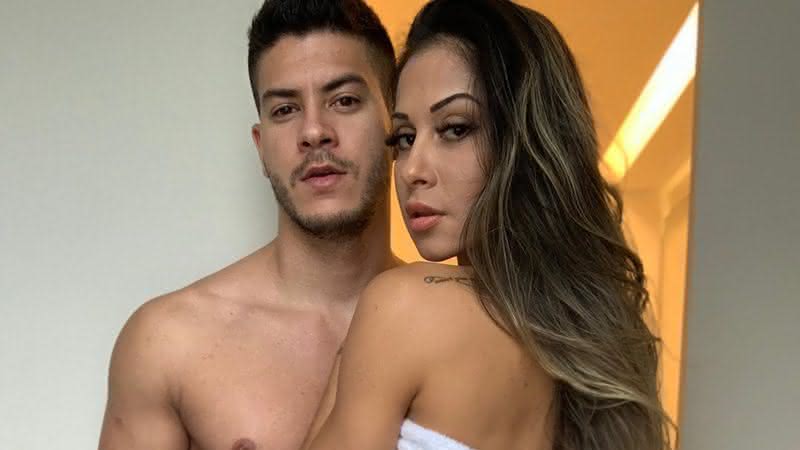 Mayra Cardi e Arthur Aguiar são criticados após surgirem de máscara - Instagram