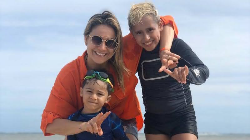 Fernanda Gentil posa com os filhos e faz declaração - Instagram