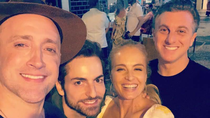 Paulo Gustavo e marido curtem jantar ao lado de Luciano Huck e Angélica - Instagram