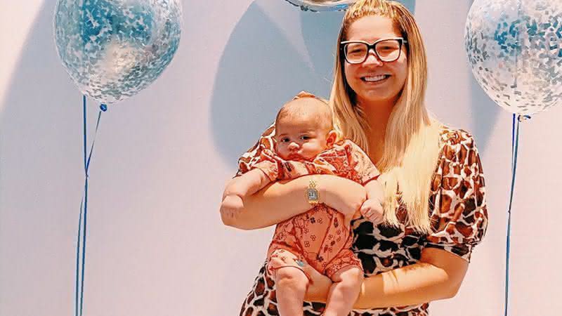 Marília Mendonça comemora 4 meses de Léo durante a quarentena - Instagram