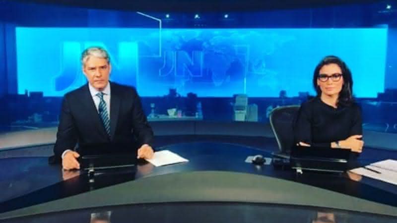 William Bonner se emociona e Renata Vasconcellos finaliza o Jornal Nacional - Instagram