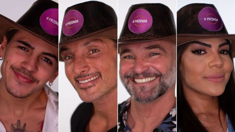 Biel, Juliano Ceglia, Mateus Carrieri e Tays Ribeiro formam a oitava roça de 'A Fazenda 12' - Instagram