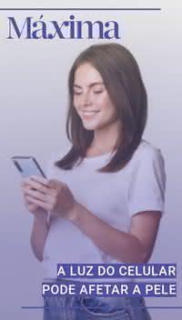 A luz do celular pode afetar a pele