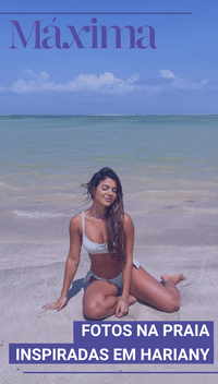 Fotos na praia inspiradas em Hariany