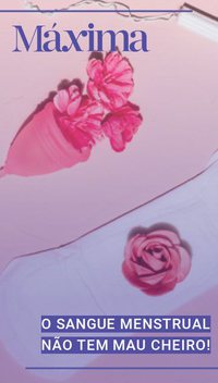 O sangue menstrual não tem mau cheiro