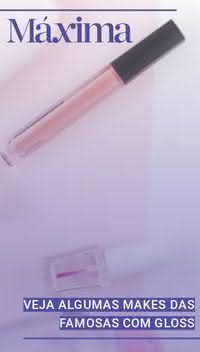 Veja algumas makes das famosas com gloss