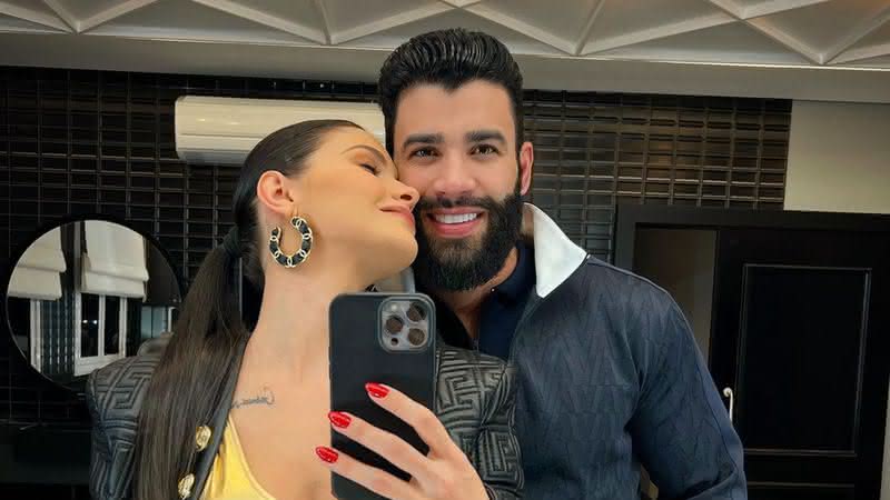 Andressa Suita radicaliza visual, sobe no palco e ganha declaração de amor de Gusttavo Lima - Instagram