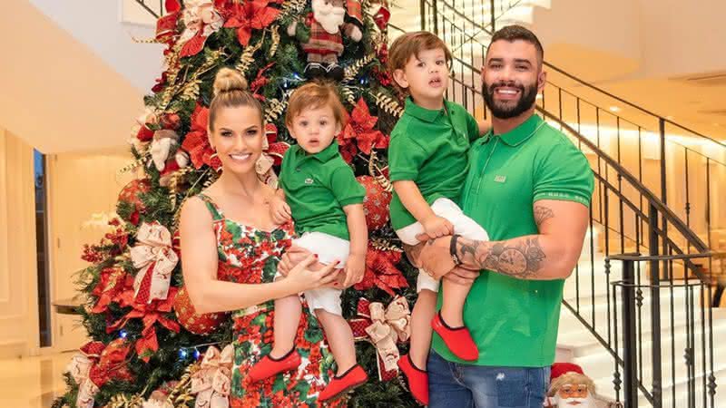 Andressa Suita compartilhou bagunça do marido, Gusttavo Lima, com os filhos - Instagram