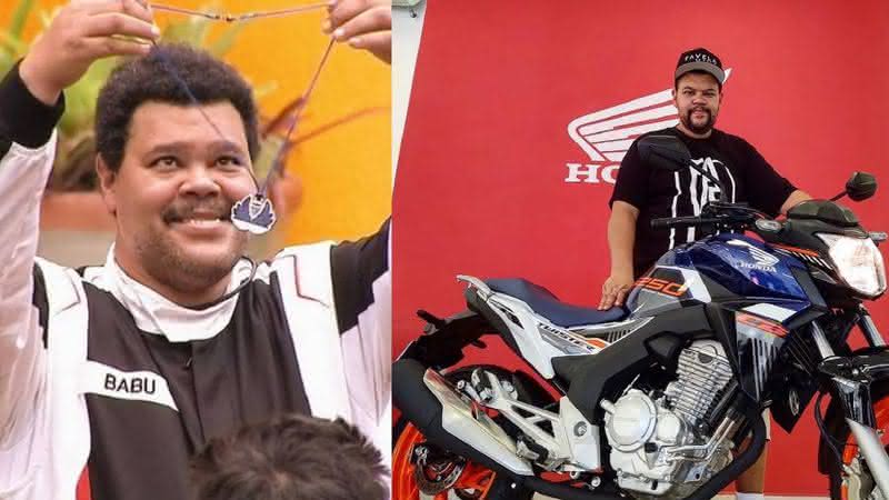 Babu Santana recebe moto do BBB e vibra com conquista - Reprodução/ Instagram