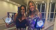 Carol Barcellos e Bárbara Coelho aparecem com a mesma estampa no Domingão do Faustão - Instagram