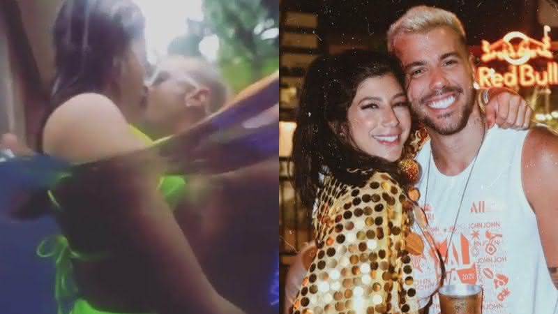 Anitta e Lipe Ribeiro se pegaram na piscina em reality 'Ilhados com Beats' - Instagram