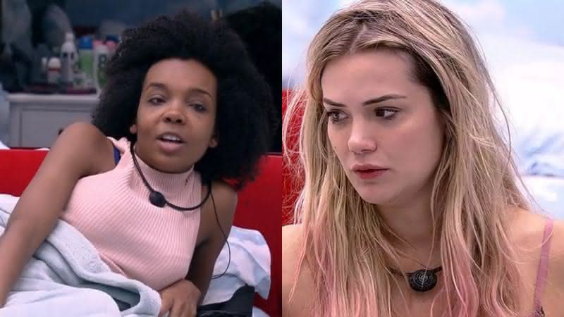 Thelma desabafa com Marcela no quarto céu - TV Globo