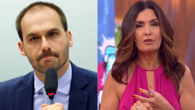 Eduardo Bolsonaro criticou Fátima Bernardes - Twitter