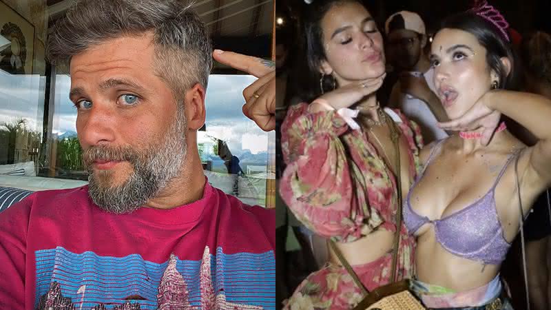 Em seu Twitter, Bruno Gagliasso se divertiu com a relação das duas amigas - Instagram