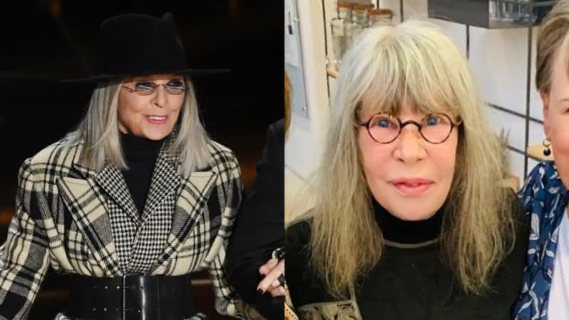 Diane Keaton é confundida com Rita Lee no 'Oscar 2020' - Instagram / Getty Images