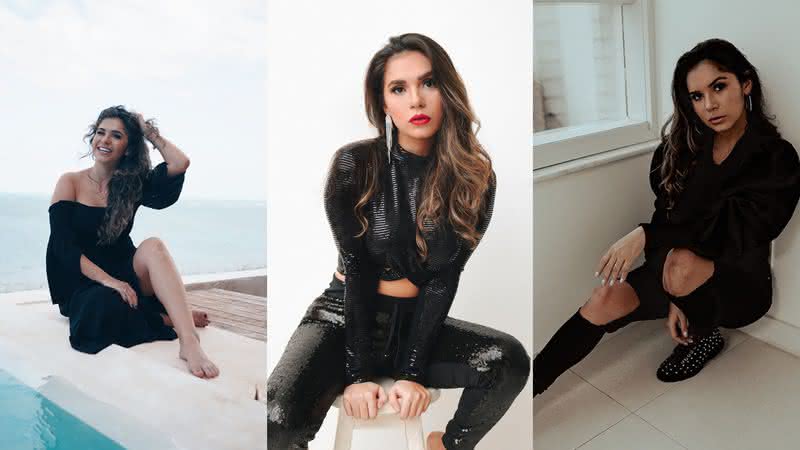 Veja alguns looks all black de Gizelly Bicalho - Instagram