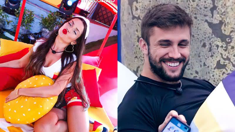 BBB21: Juliette dá beijo no pescoço de Arthur - Instagram