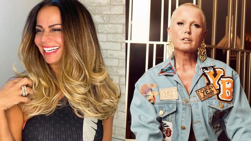 Em seu Instagram, Viviane Araujo celebrou o aniversario de Xuxa e surgiu agarradinha com a famosa - Instagram