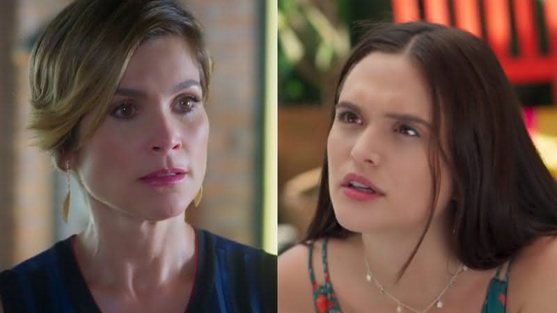 Helena investiga Luna e a surpreende em momento íntimo - TV Globo