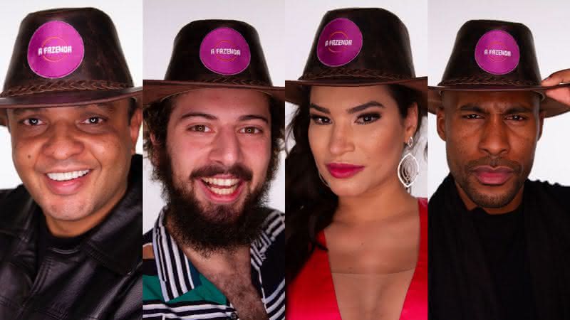 A Fazenda 12: Fernandinho BeatBox, Lucas Cartolouco, Raissa Barbosa e Rodrigo Moraes estão na Roça - Instagram