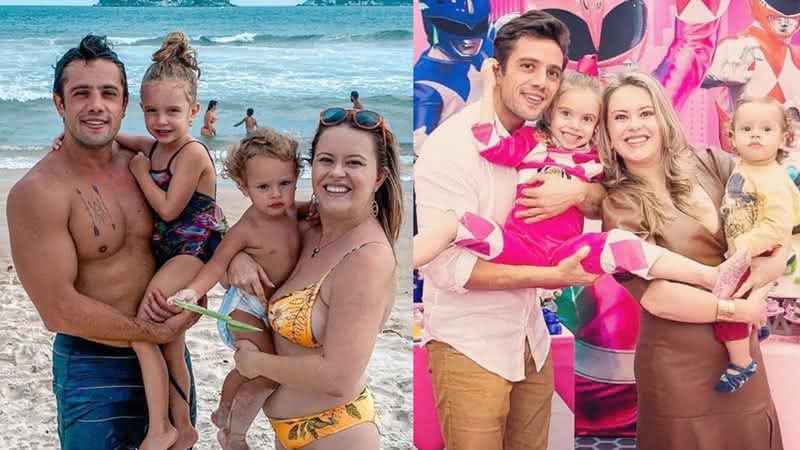 Em seu Instagram, Rafael Cardoso compartilhou clique fofo da esposa abraçadinha com os filhos e encantou os seguidores - Instagram